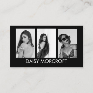 Modern Professional Model Actor Photo comp Card