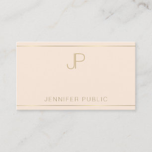 Modern Professional Monogram Elegant Template Business Card