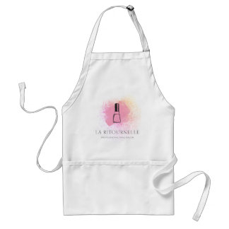 Modern Professional Nail Salon Logo Branding Standard Apron