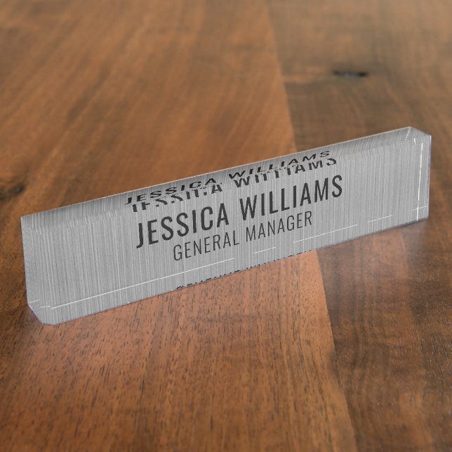 Modern Professional Name Plate (Side)