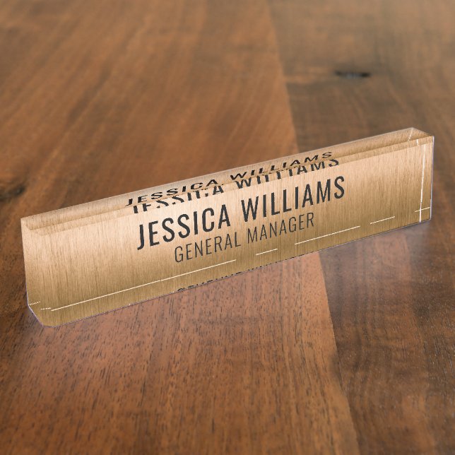 Modern Professional Name Plate (Side)