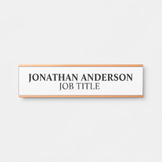 Modern Professional Office Door Sign