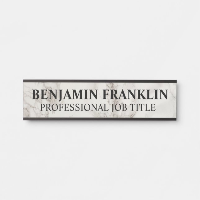 Modern Professional Office Door Sign (Front)