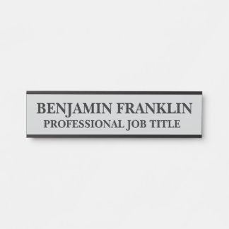 Modern Professional Office Door Sign