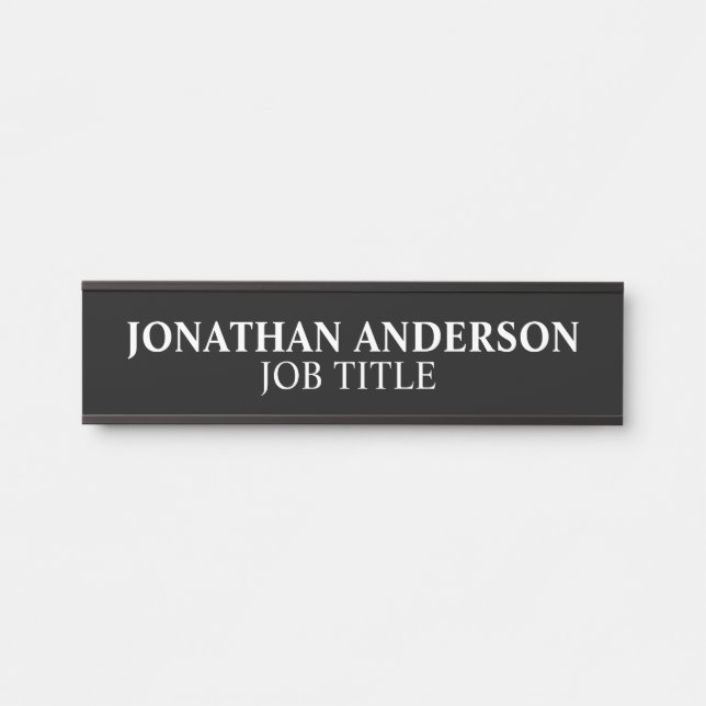 Modern Professional Office Door Sign (Front)