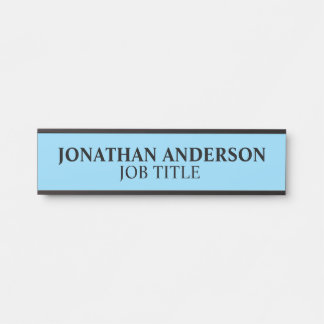 Modern Professional Office Door Sign