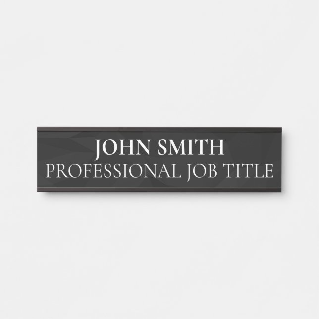 Modern Professional Office Door Sign (Front)