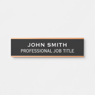 Modern Professional Office Door Sign