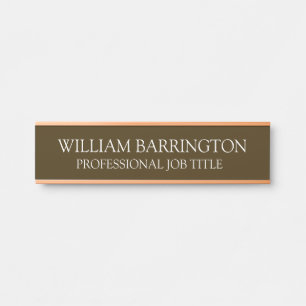 Modern Professional Office Door Sign