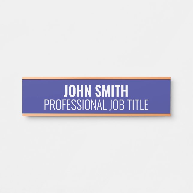 Modern Professional Office Door Sign (Front)