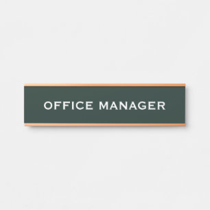 Modern Professional Office Door Sign