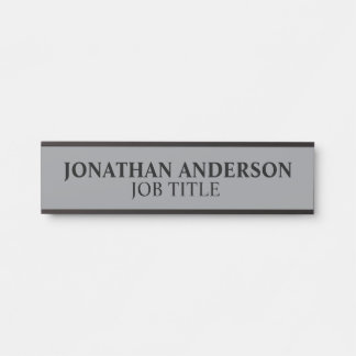 Modern Professional Office Door Sign
