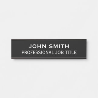 Modern Professional Office Door Sign