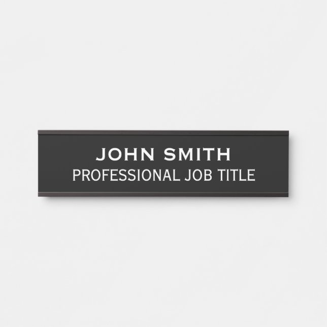 Modern Professional Office Door Sign (Front)