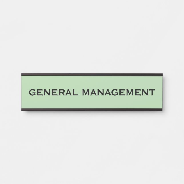 Modern Professional Office Door Sign (Front)
