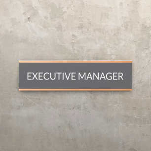Modern Professional Office Door Sign