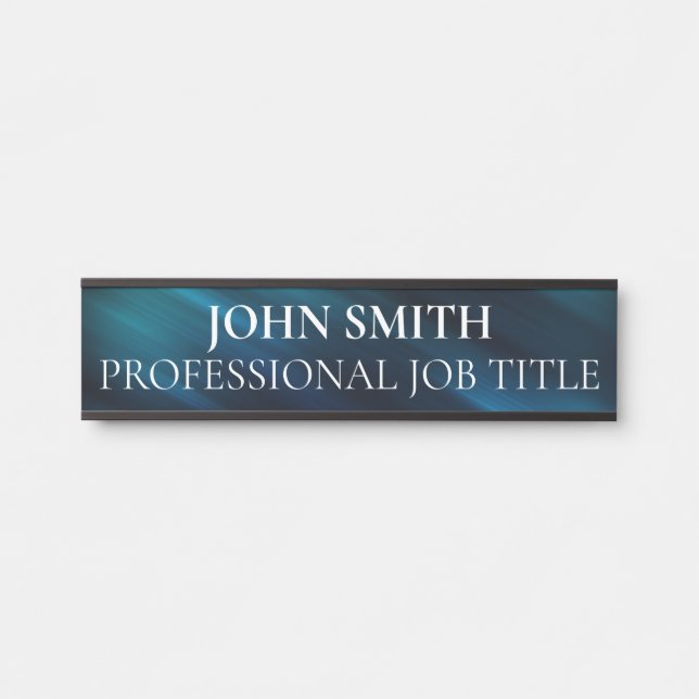 Modern Professional Office Door Sign (Front)