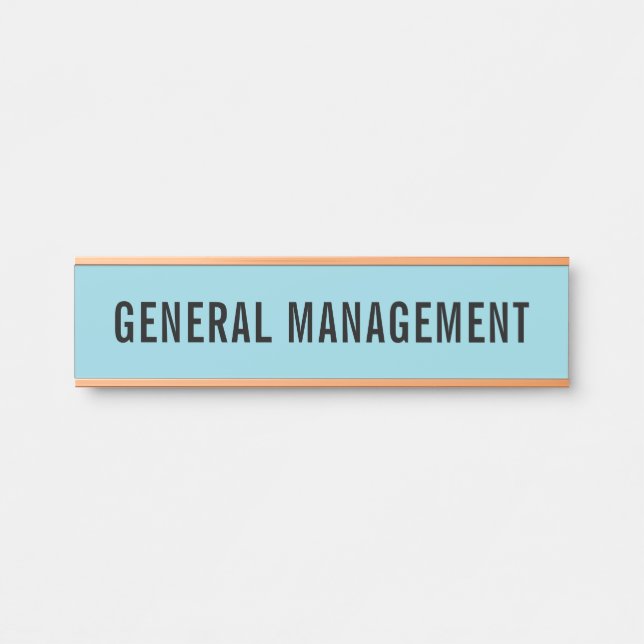 Modern Professional Office Door Sign (Front)