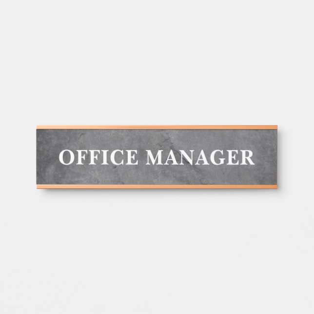 Modern Professional Office Door Sign (Front)
