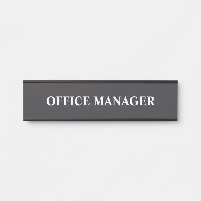 Modern Professional Office Door Sign (Front)