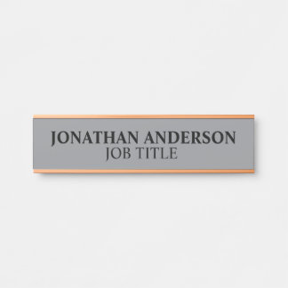 Modern Professional Office Door Sign