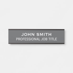 Modern Professional Office Door Sign