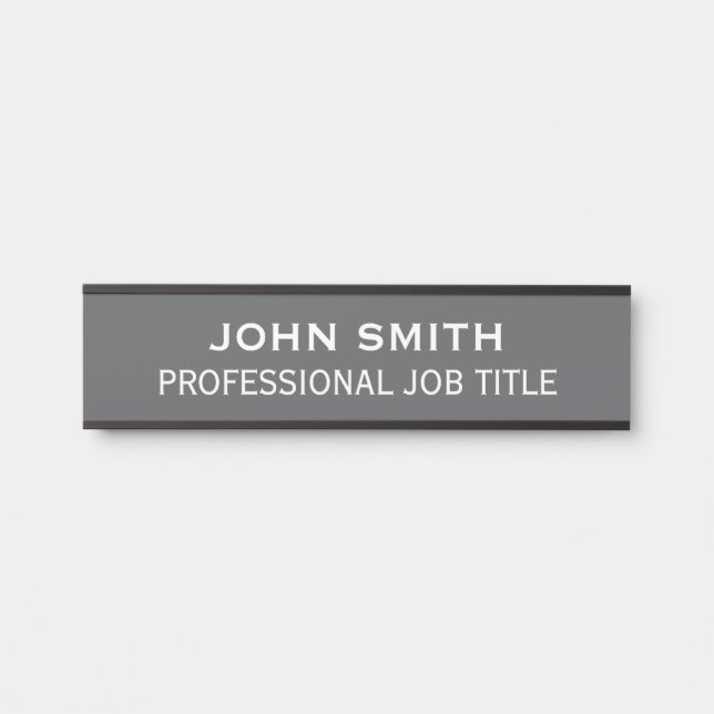 Modern Professional Office Door Sign (Front)
