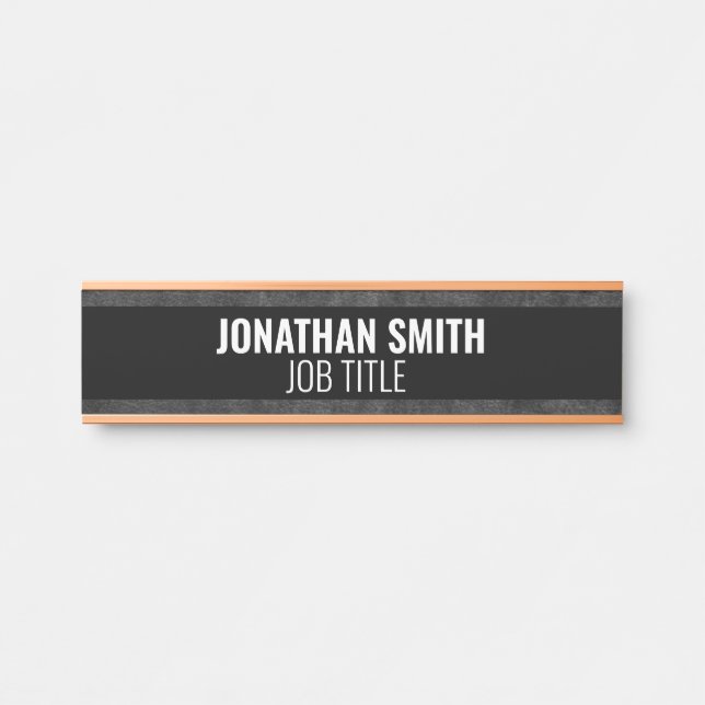 Modern Professional Office Door Sign (Front)
