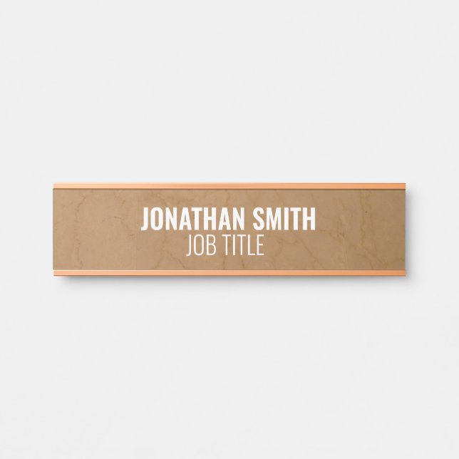 Modern Professional Office Door Sign (Front)