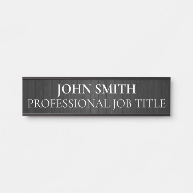 Modern Professional Office Door Sign (Front)