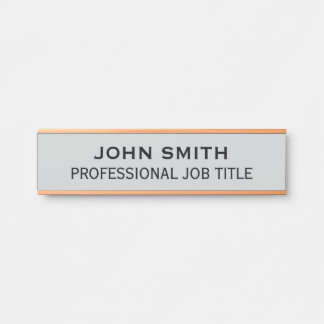 Modern Professional Office Door Sign