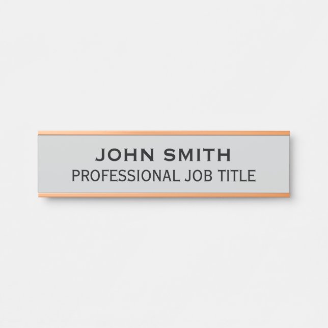 Modern Professional Office Door Sign (Front)