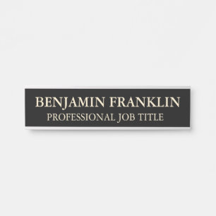 Modern Professional Office Door Sign