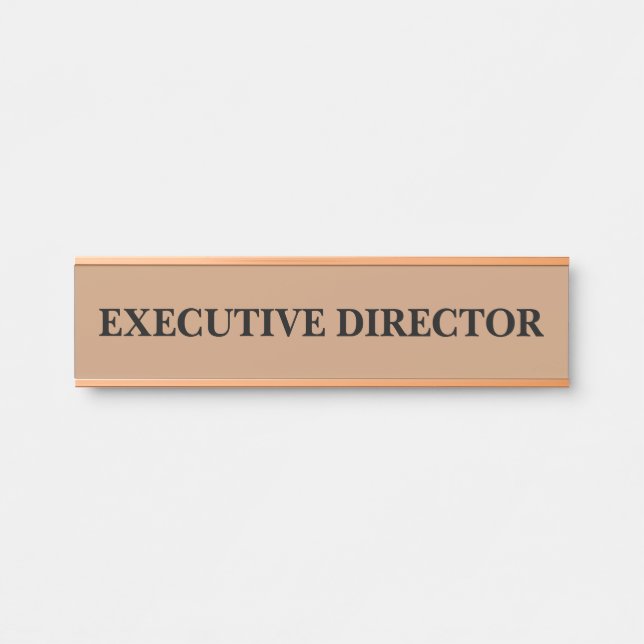 Modern Professional Office Door Sign (Front)