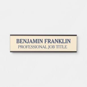 Modern Professional Office Door Sign