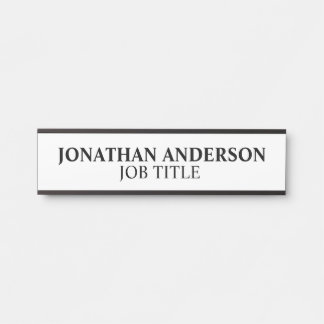 Modern Professional Office Door Sign Name Plate