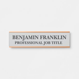 Modern Professional Office Door Sign Name Plate