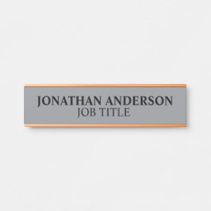 Modern Professional Office Door Sign Name Plate