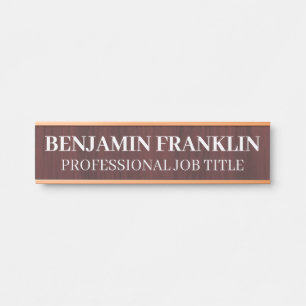 Modern Professional Office Door Sign Name Plate