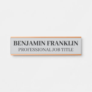 Modern Professional Office Door Sign Name Plate