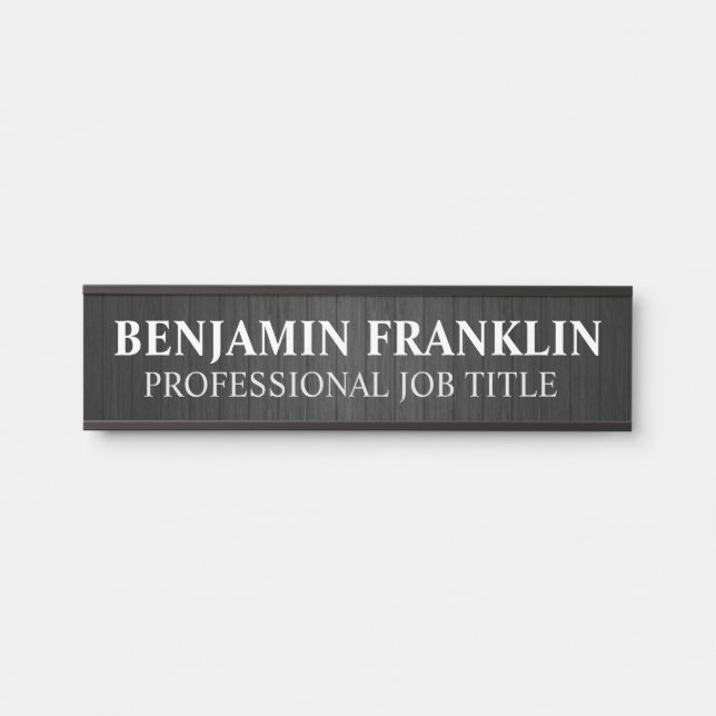 Modern Professional Office Door Sign Name Plate (Front)