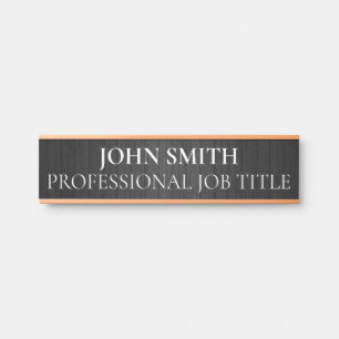 Modern Professional Office Door Sign Name Plate