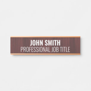 Modern Professional Office Door Sign Name Plate