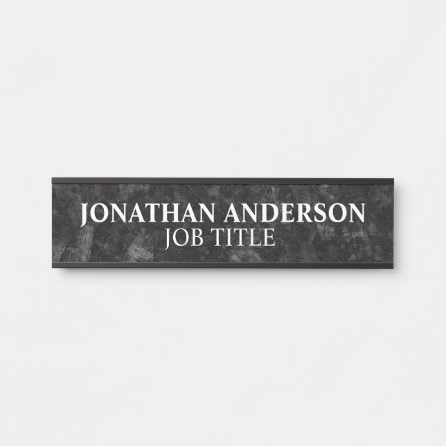 Modern Professional Office Door Sign Name Plate (Front)