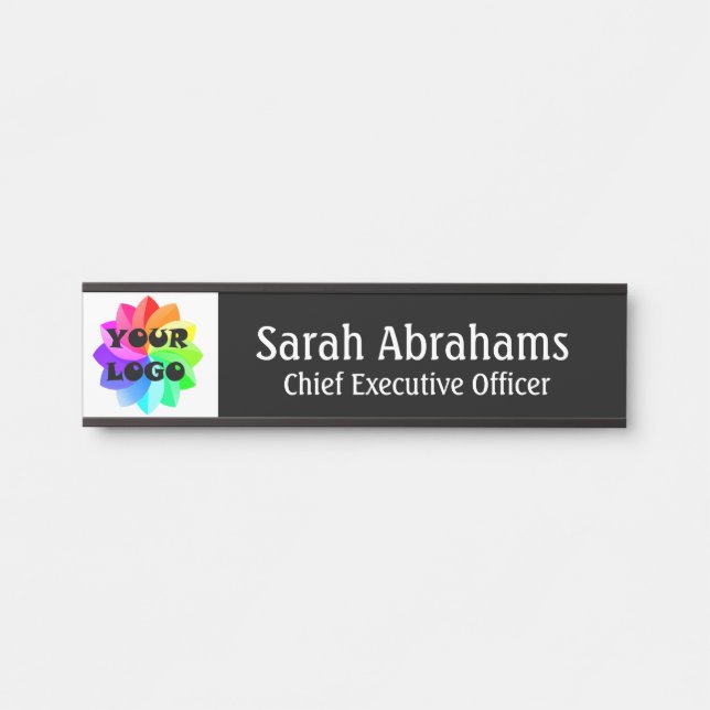 Modern Professional Office Door Signs Your Logo (Front)