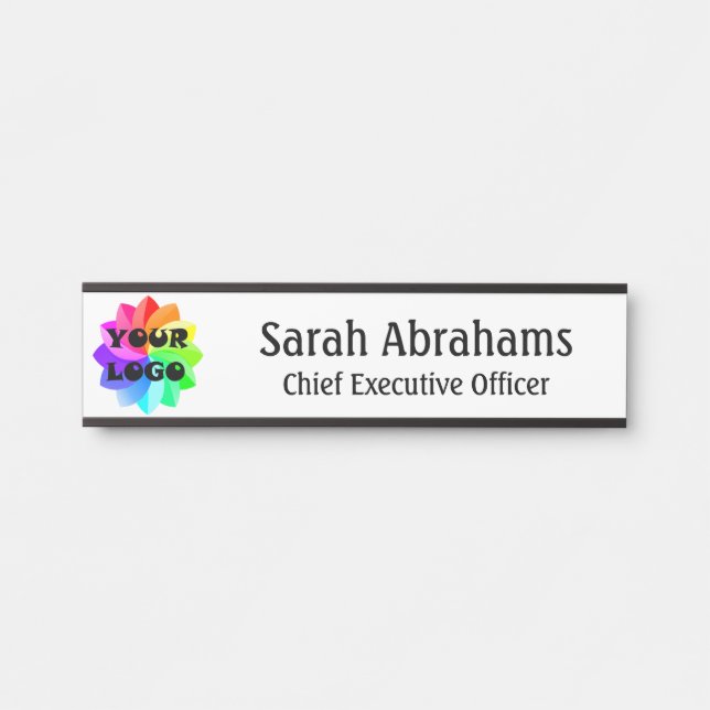Modern Professional Office Door Signs Your Logo (Front)