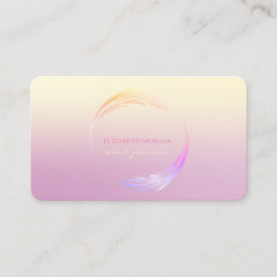 Modern Professional  Ombre Geometric Business Card