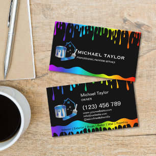 Modern Professional Painting Service Decoration Business Card