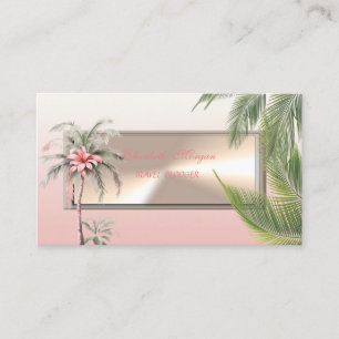 Modern Professional ,Palm Leaves,Leaves,Flower Business Card