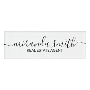 Modern Professional Personalized Name Tag